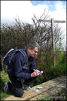 Mike logs yet another geocache find