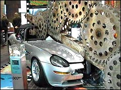 The BMW Z8 from 'Tomorrow Never Dies' getting chopped in half
