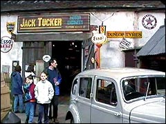 Jack Tucker's old motor garage at Beaulieu Motor Museum