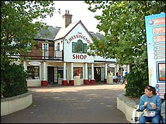 A gift shop in Chessington theme park