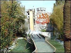 Splash down on the Dragon Falls at Chessington WOA theme park
