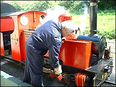 Lappa Valley narrow gauge railway steam engine