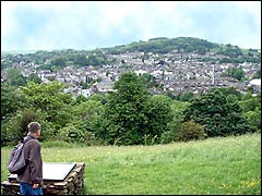 Viewpoint at Kendal Castle, looking towards Kendal