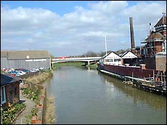 Harvey's brewery by the River Ouse, Lewes