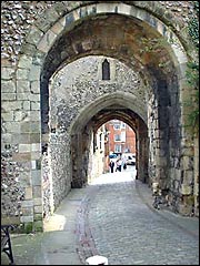Lewes Castle's barbican gate