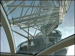 Capsules and metalwork of the London Eye