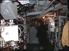 HMS Belfast's boiler and engine room