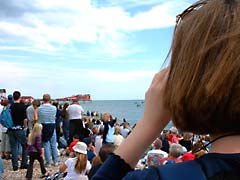 Trying to get a better view at Bognor Birdman