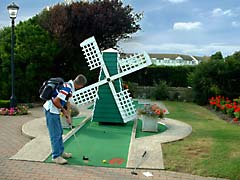 Crazy golf at Bognor