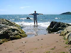 Paddling in the Bantham waves