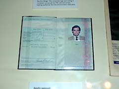 The photo of Bond's passport