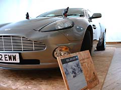 James Bond's Aston Martin at the exhibition