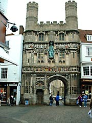 Christ Church Gate and the entrance to Canterbury Cathedral