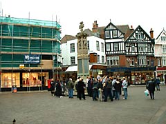 Canterbury city guided tour group