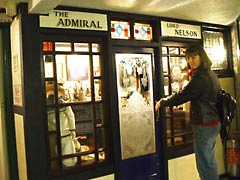 The closed Admiral pub at Eastbourne's Museum of Shops, How We Lived Then