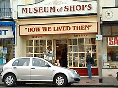 Museum of Shops entrance in Cornfield Road, Eastbourne