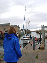 Dolphinicity moored up at Lossiemouth after going dolphin watching