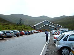 Cairn Gorm Mountain visitor area in the Scottish Highlands