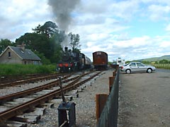 The Strathspey Steam Railway at Broomhill in Scotland