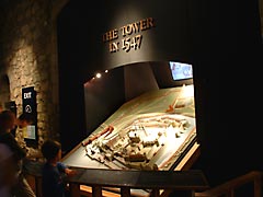 A model of the Tower of London in 1547