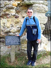 Ancient monuments notice at Camber Castle