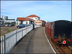 Dungeness station on the Romney, Hythe and Dymchurch Railway in Kent