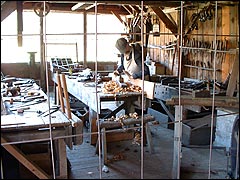 A carpentry demonstration at Weald & Downland Museum