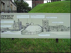 Dover Castle layout info board