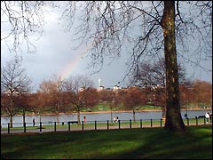 Rainbow over the Serpentine and Hyde Park