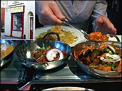 An Indian meal at the Cardamom Indian Restaurant in Langport, Somerset