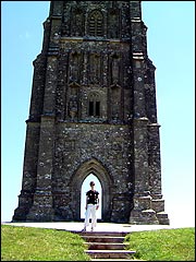 St Michael's Tower at the top of Glastonbury Tor
