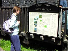 Knighton information on Offa's Dyke path