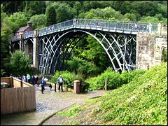 The Iron Bridge, in Ironbridge Shropshire