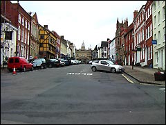 Broad Street towards The Buttercross, Ludlow