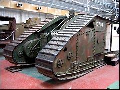 A Mk II tank at the Tank Museum, Bovington in Dorset