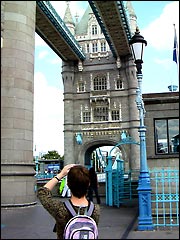 Tower Bridge showing the high level walkways