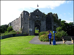 Oystermouth Castle in The Mumbles