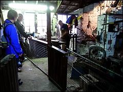 The blacksmith demonstration at Gower Heritage Centre