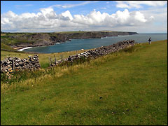 Stunning coastal view towards Fall Bay in Gower