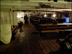 Portsmouth: below decks onboard HMS Warrior