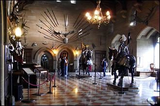 The Great Hall inside Warwick Castle