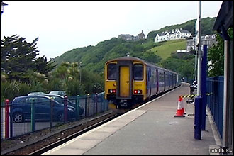 The Park & Ride train at St Ives station in Cornwall