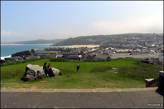 View towards St Ives, Cornwall from St Ives Head