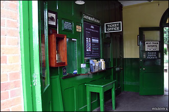 The Watercress Line ticket office at Alresford, Hampshire