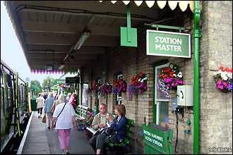 The Watercress Line: Alton station platform scene