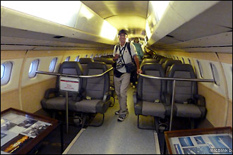 Inside Concorde at Duxford