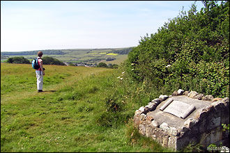 The viewpoint from the site of Cooks Castle, Isle of Wight