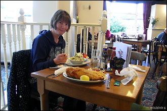 Pub meal at the Worsley in Wroxall on the Isle of Wight