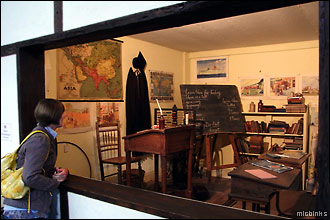 Village school room at Breamore Countryside Museum
