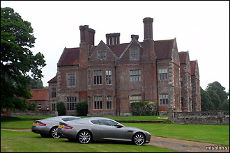 Breamore House with Aston Martin in foreground